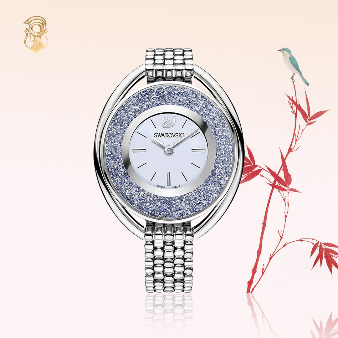 MSP: 85090 Swarovski Crystalline Oval Watch 37x43mm 13,080,000