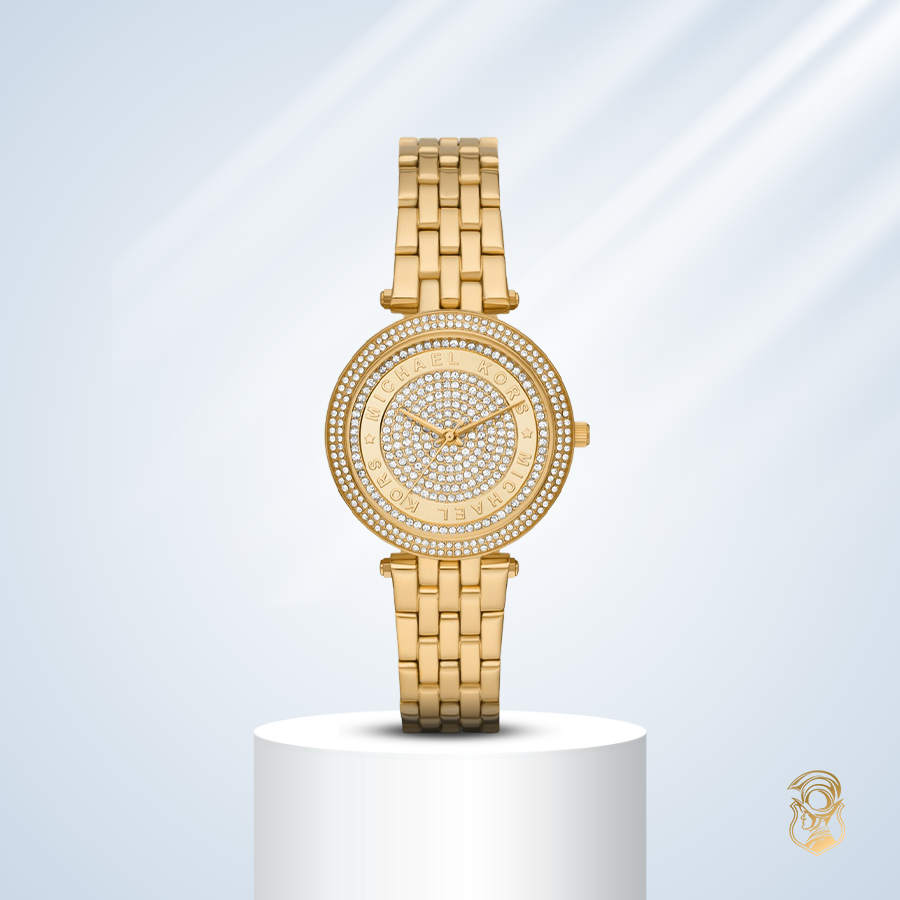 MSP: 102877 Michael Kors Mini Darci Pavé Gold-Tone Watch 34mm 6,710,000