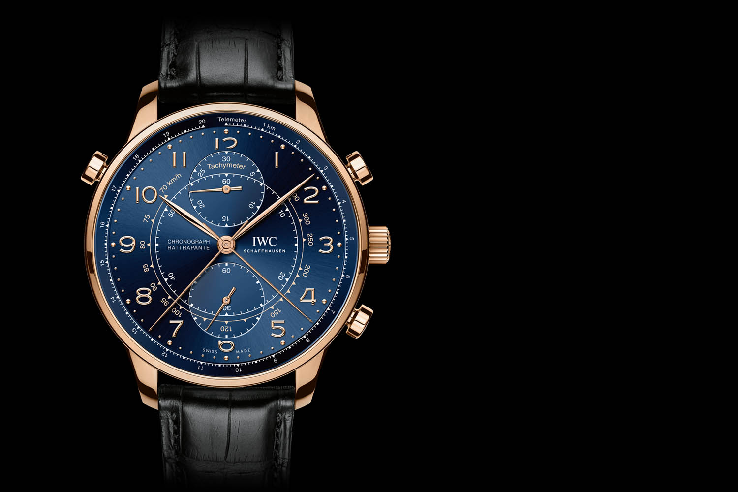 Đồng hồ IWC Portugieser Chronograph Rattrapante Limited với 2 cây kim giây chronograph