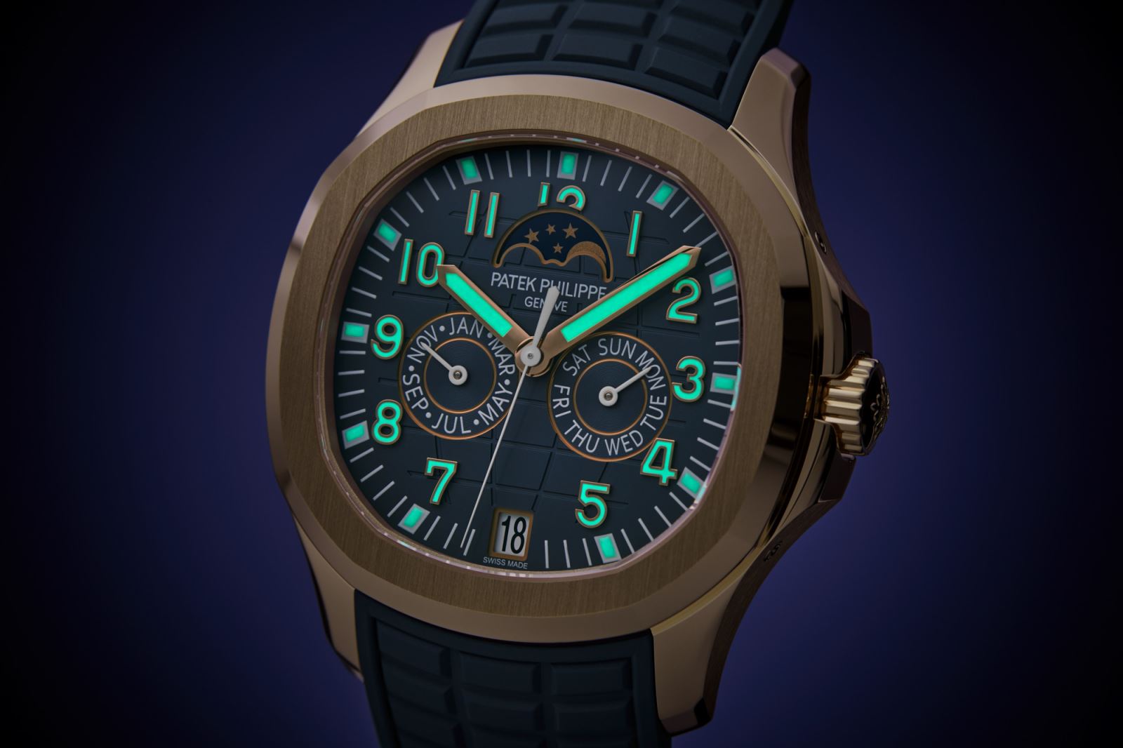 Patek Philippe Ra Mắt Đồng Hồ Lịch Thường Niên Aquanaut Luce Reference 5261R-001