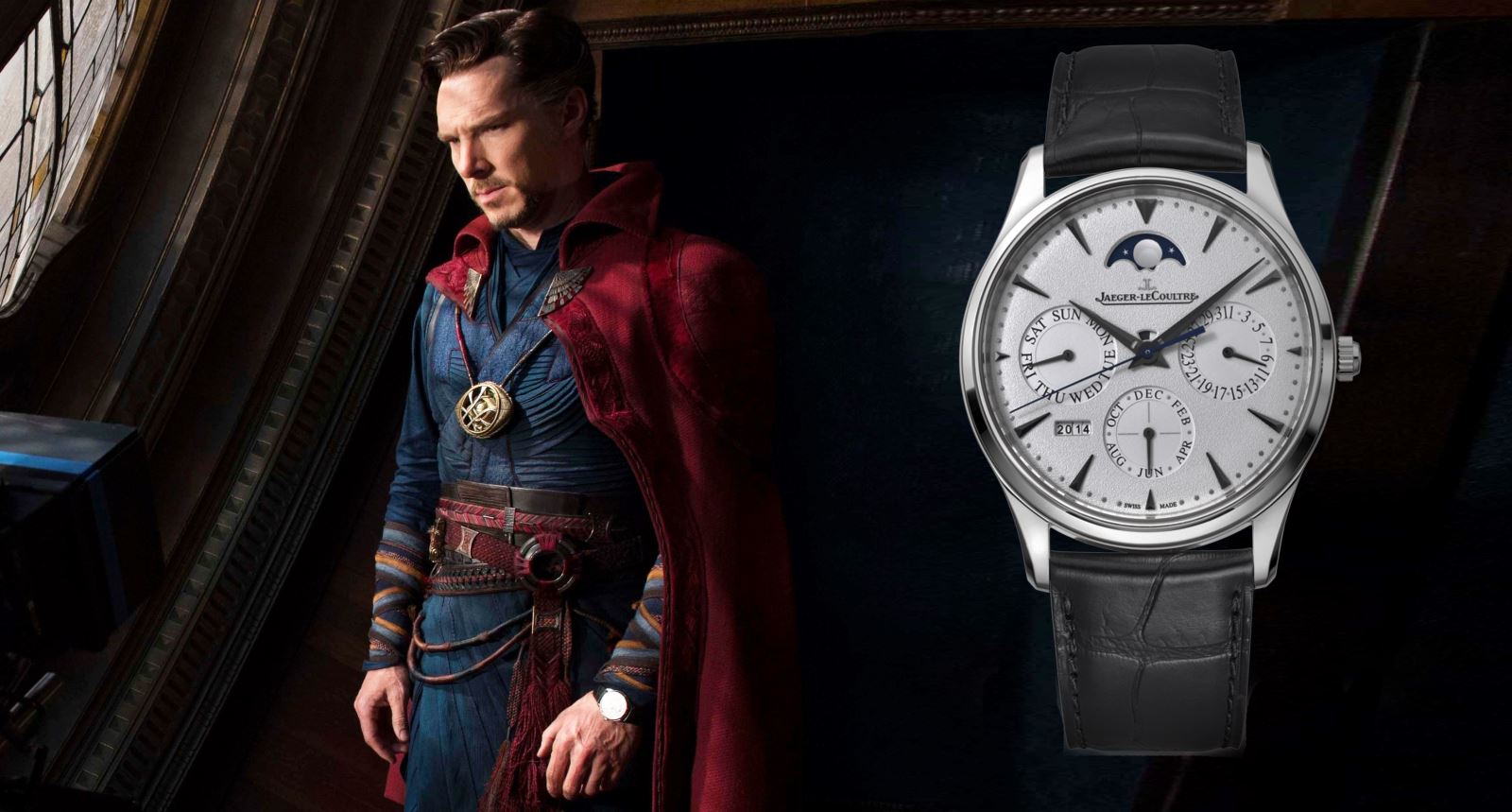 doctor strange đeo đồng hồ jaeger-lecoultre t