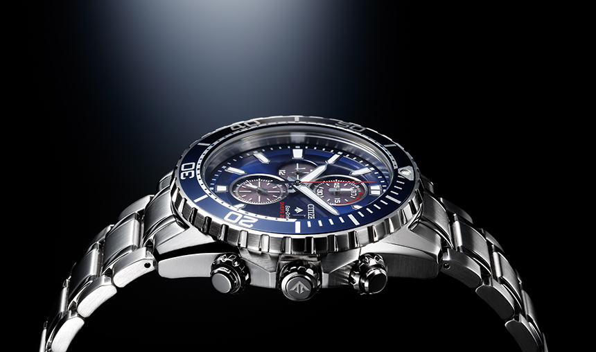 đồng hồ Eco-Drive 200m Diver Chronograph