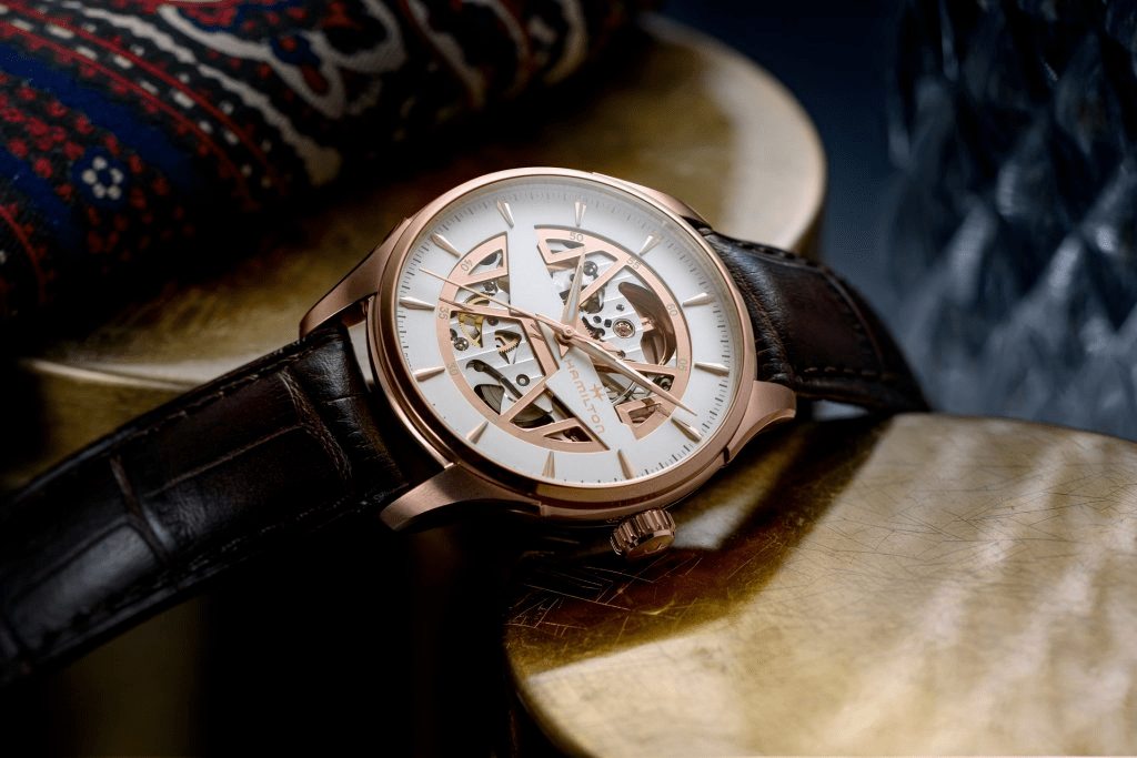 đồng hồ skeleton hamilton jazzmaster lộ cơ mới 2020