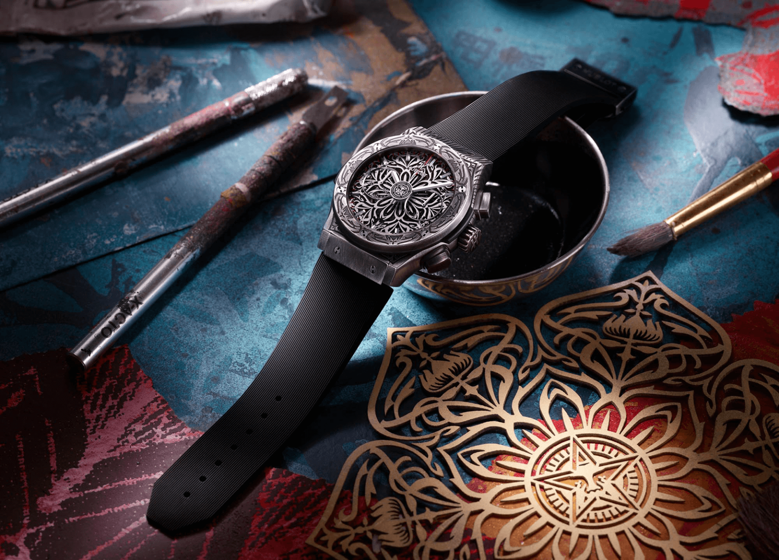  Đồng Hồ Hublot Classic Fusion Chronograph Shepard Fairey 2021