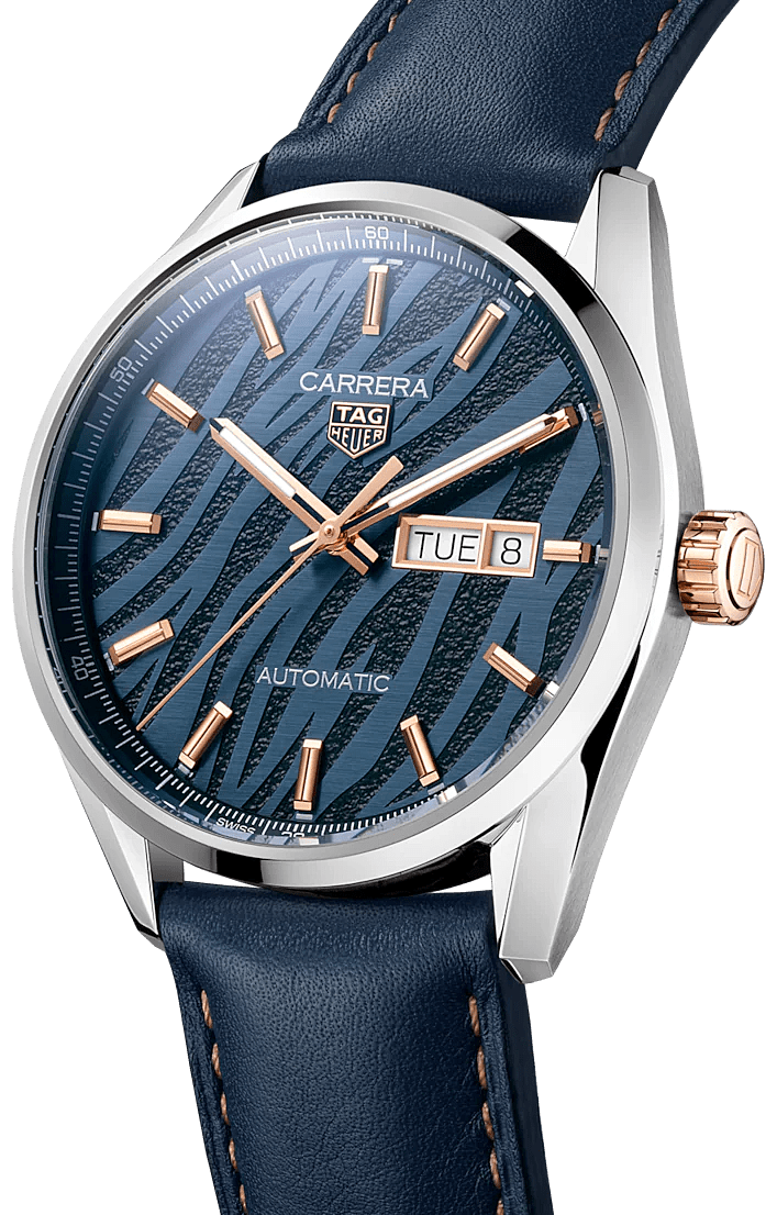 đồng hồ mặt số hình vằn cọp tag heuer carrera 2022