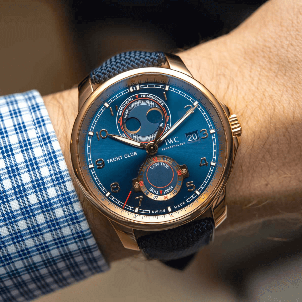 đồng hồ nam automatic IWC Portugieser Yacht Club Moon & Tide