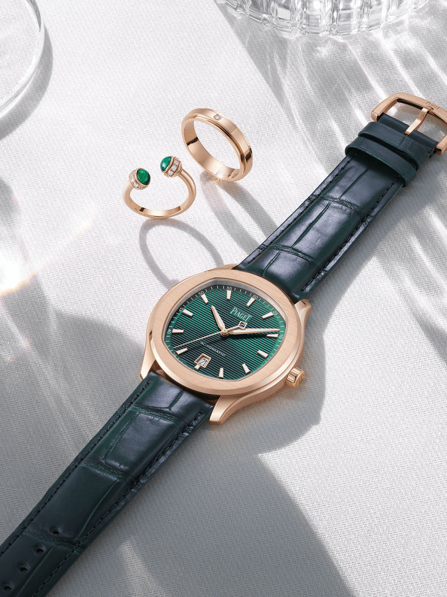 đồng hồ piaget polo mặt số xanh lá 