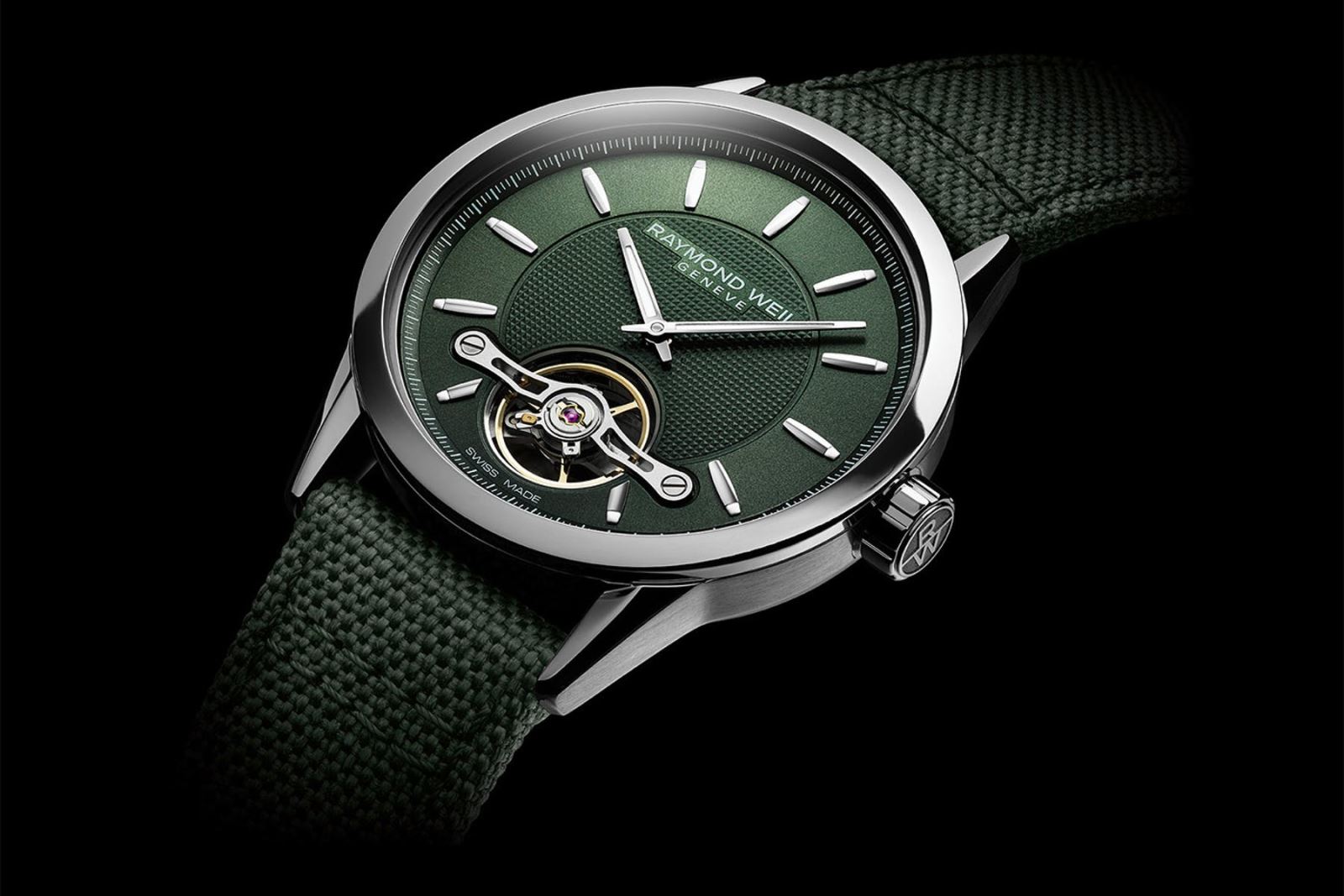 Green Freelancer Calibre RW1212 - Đồng Hồ Raymond Weil Xanh Lá 2020 