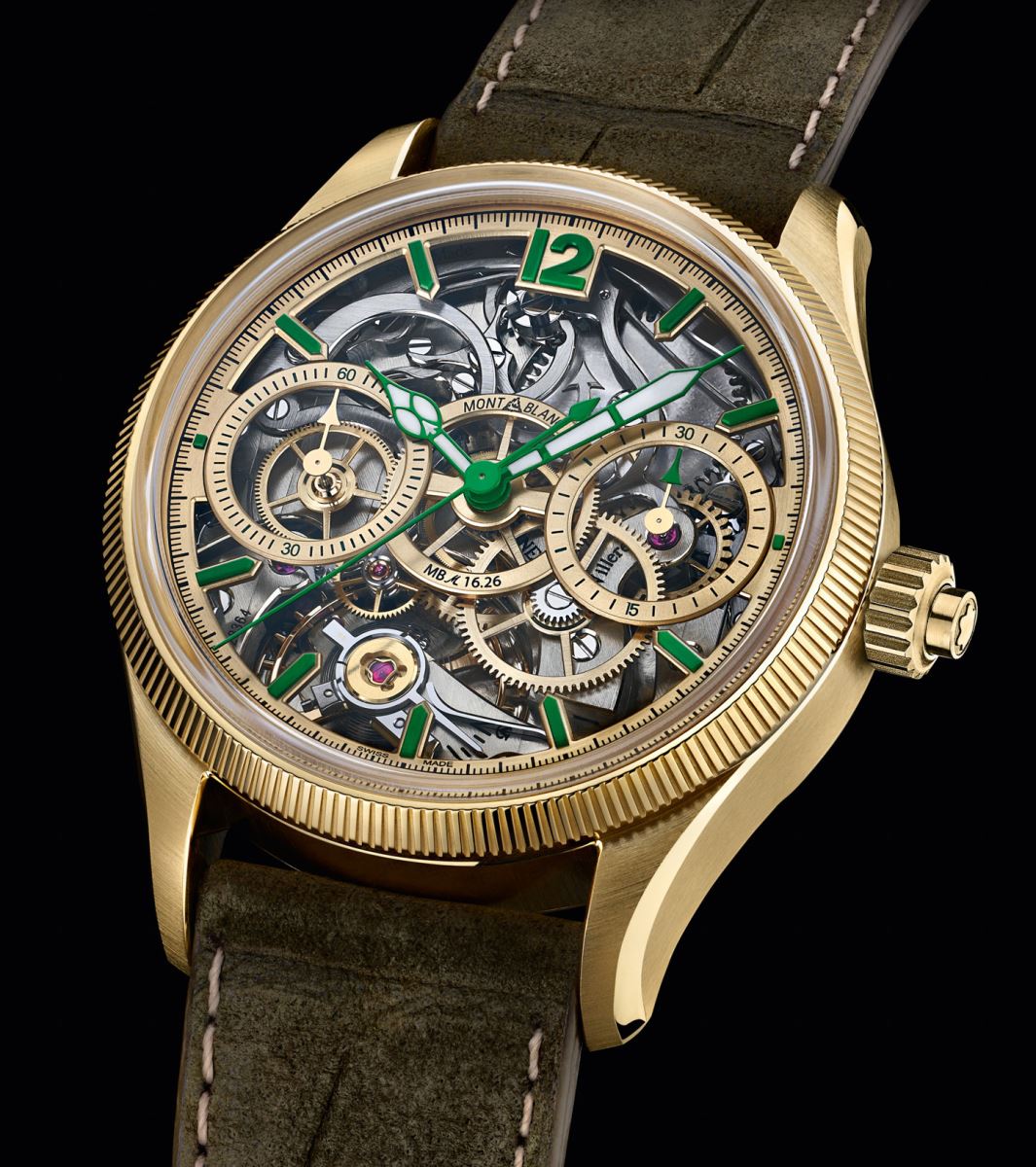 đồng hồ skeleton Montblanc 1858 “The Unveiled Secret” Minerva Monopusher Chronograph